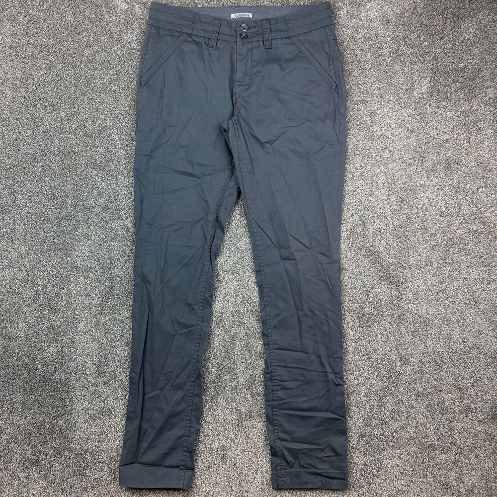 Toad & Co Pants Women's 4 Gray 5 Pocket Stretch Organic Cotton Nylon Hiking
